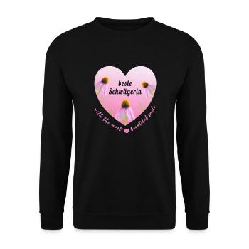 beste Schwägerin - Unisex Pullover - Schwarz - Vorne - Alina (178cm) & Michal (187cm)