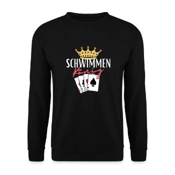 Roi de la natation - Sweat-shirt Unisexe - noir - Devant - Alina (178cm) & Michal (187cm)