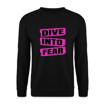 Humor Fun Brave Heart Adventure Activities - Unisex Sweatshirt - black - Front - Alina (178cm) & Michal (187cm)