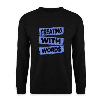 Conseils d’écriture cadeau d’anniversaire paternité - Sweat-shirt Unisexe - noir - Devant - Alina (178cm) & Michal (187cm)