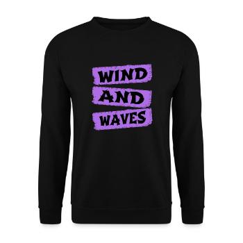 Windsurfing Equipment Fun Freedom - Unisex Sweatshirt - black - Front - Alina (178cm) & Michal (187cm)