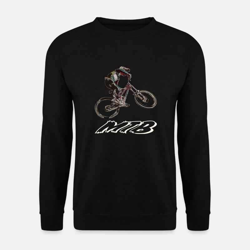 MTB Abfahrt - Unisex Pullover - Schwarz