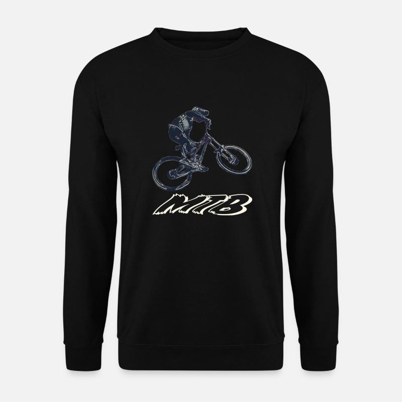 Downhill-Mountainbiken - Unisex Pullover - Schwarz