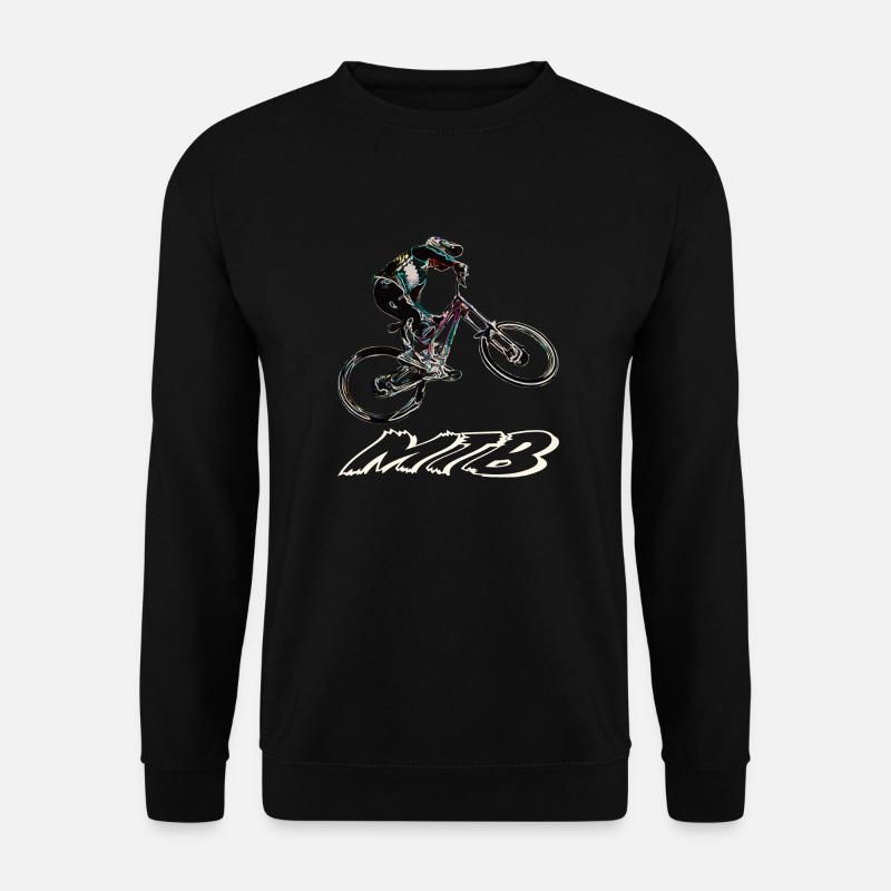 Downhill-Mountainbiken - Unisex Pullover - Schwarz