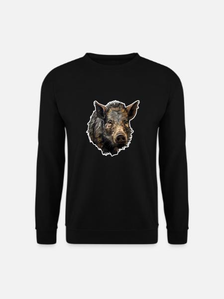 Wild boar's head - Unisex Sweatshirt - black