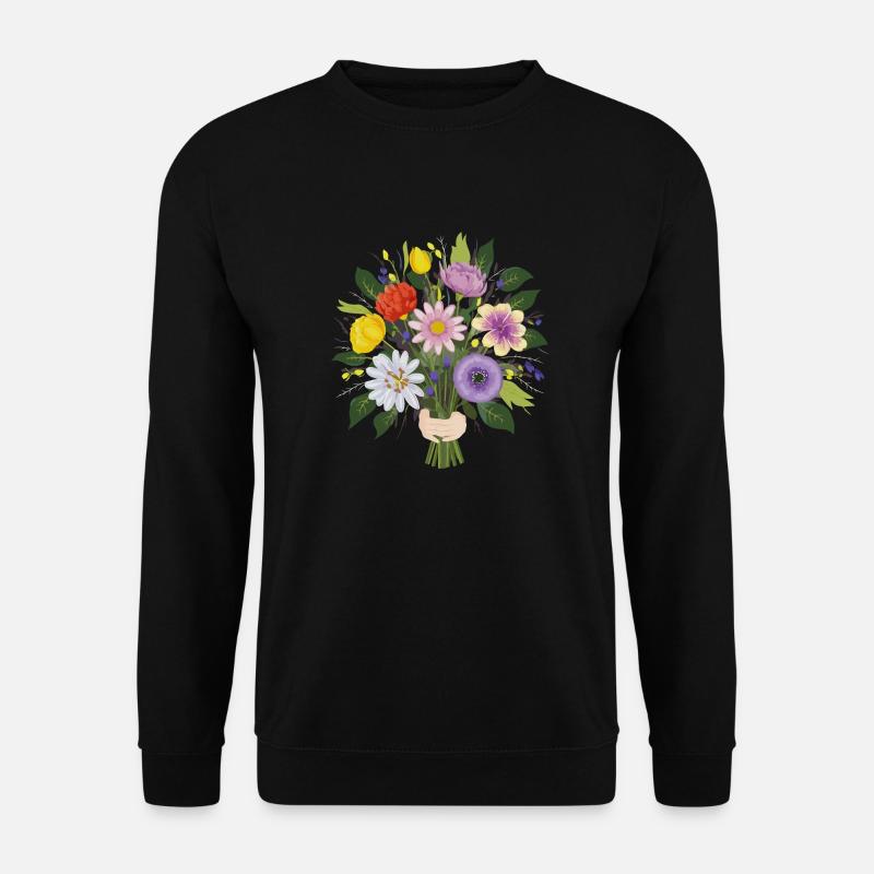 Garten Blumenstrauß - Unisex Pullover - Schwarz