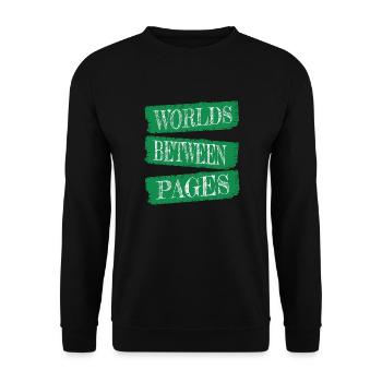 literary community gift idea relaxation - Unisex Sweatshirt - black - Front - Alina (178cm) & Michal (187cm)