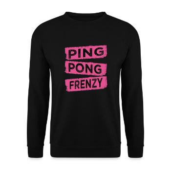 rapid movement table tennis skills funny sayings - Unisex Pullover - Schwarz - Vorne - Alina (178cm) & Michal (187cm)