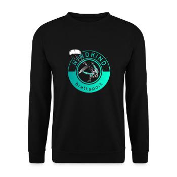 Windkind kiter - Unisex Sweatshirt - black - Front - Alina (178cm) & Michal (187cm)