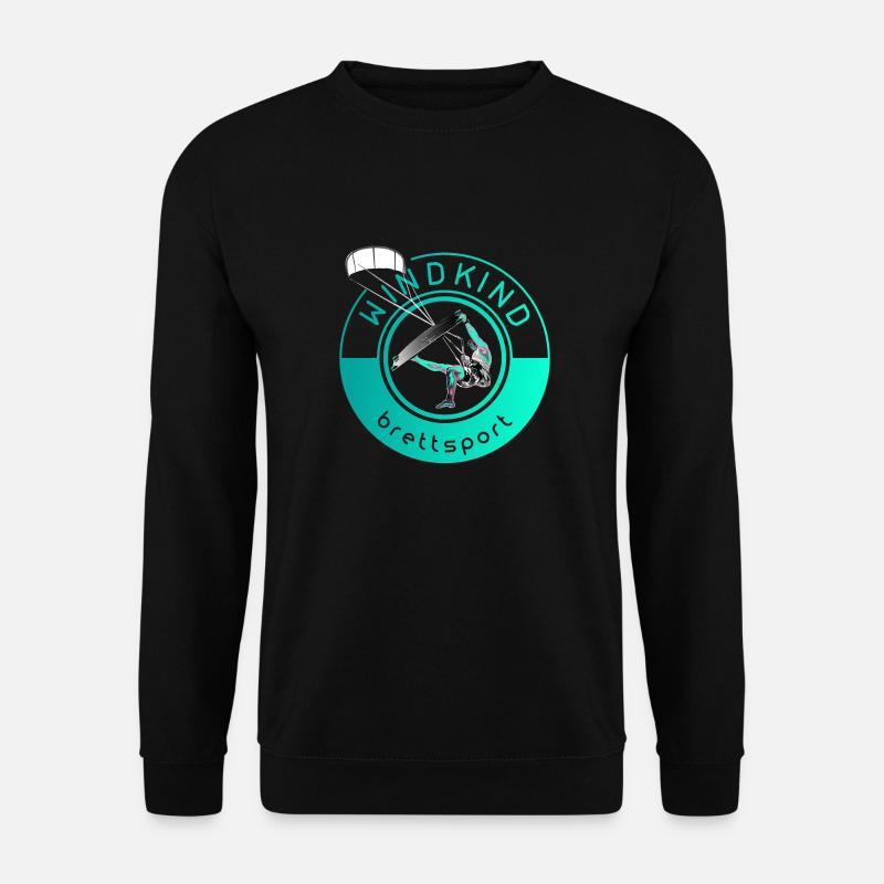 Windkind kiter - Unisex Pullover - Schwarz