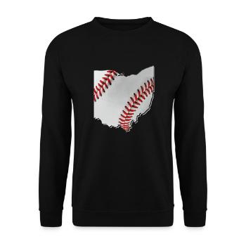 Ohio (United States) | real baseball | Map - Unisex Sweatshirt - black - Front - Alina (178cm) & Michal (187cm)
