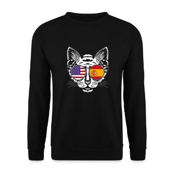 Spanisch - Unisex Pullover - Schwarz - Vorne - Alina (178cm) & Michal (187cm)