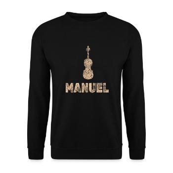 Manuel as viola - Unisex Sweatshirt - black - Front - Alina (178cm) & Michal (187cm)