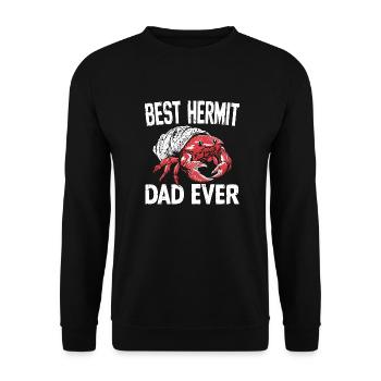 Meilleur papa bernard-l’ermite - Sweat-shirt Unisexe - noir - Devant - Alina (178cm) & Michal (187cm)