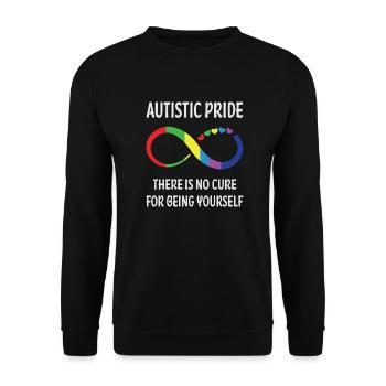 Autismus Autistisch - Unisex Pullover - Schwarz - Vorne - Alina (178cm) & Michal (187cm)
