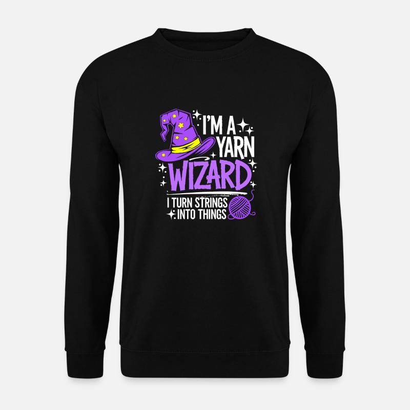 Magic of wool and creativity - Unisex Sweatshirt - black