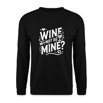 Le vin n’est pas à moi - Sweat-shirt Unisexe - noir - Devant - Alina (178cm) & Michal (187cm)
