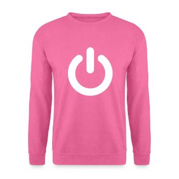 Ein-Aus-Taste - Unisex Pullover - Pink - Vorne