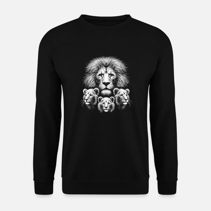 Lion - Unisex Sweatshirt - black