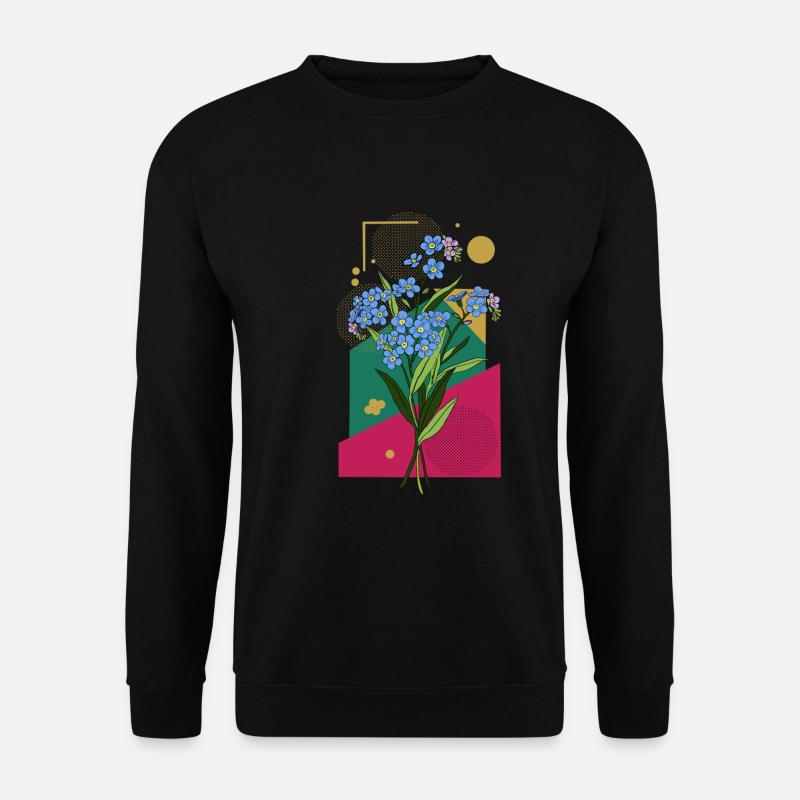 Vergissmeinnicht - Unisex Pullover - Schwarz