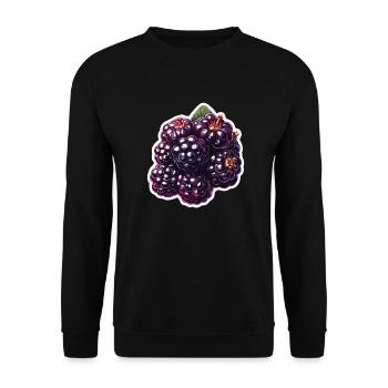 brombeeren - Unisex Pullover - Schwarz - Vorne - Alina (178cm) & Michal (187cm)