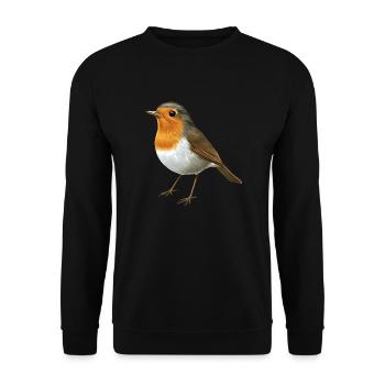 Little Robin - Unisex Sweatshirt - black - Front - Alina (178cm) & Michal (187cm)