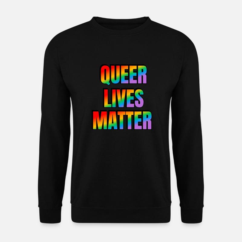 Queeres Leben zählt - Unisex Pullover - Schwarz