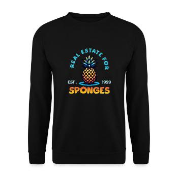 Immobilier pour éponges / Maison Sweet Pineapple - Sweat-shirt Unisexe - noir - Devant - Alina (178cm) & Michal (187cm)
