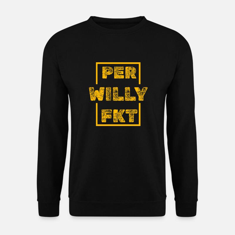 Perfekt Einzigartig Willy - Unisex Pullover - Schwarz