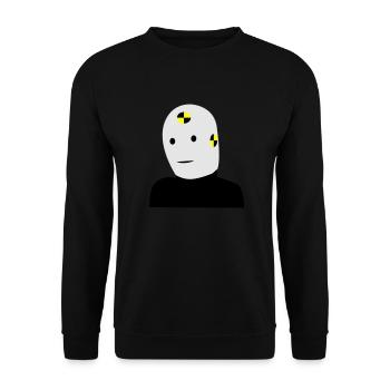 Dummy - Unisex Pullover - Schwarz - Vorne - Alina (178cm) & Michal (187cm)