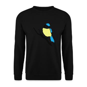Oiseau - Bird - Vogel - Sweat-shirt Unisexe - noir - Devant - Alina (178cm) & Michal (187cm)