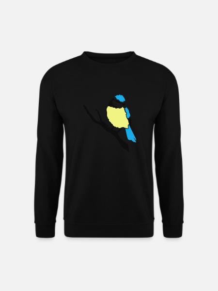 Blaumeise Vogel Meise - Unisex Pullover - Schwarz