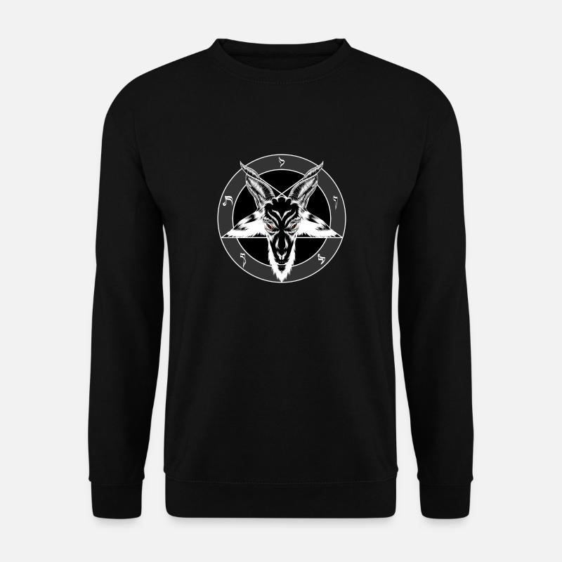 Baphomet Sigil Red Eyes - Unisex Sweatshirt - black