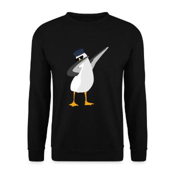 Jolie mouette mouette du nord de l’Allemagne - Sweat-shirt Unisexe - noir - Devant - Alina (178cm) & Michal (187cm)