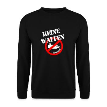 Ukraine Panzer Waffen Frieden - Unisex Pullover - Schwarz - Vorne - Alina (178cm) & Michal (187cm)