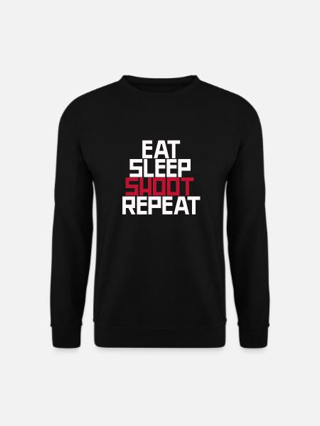Eat Sleep Shoot Repeat - Unisex Sweatshirt - black