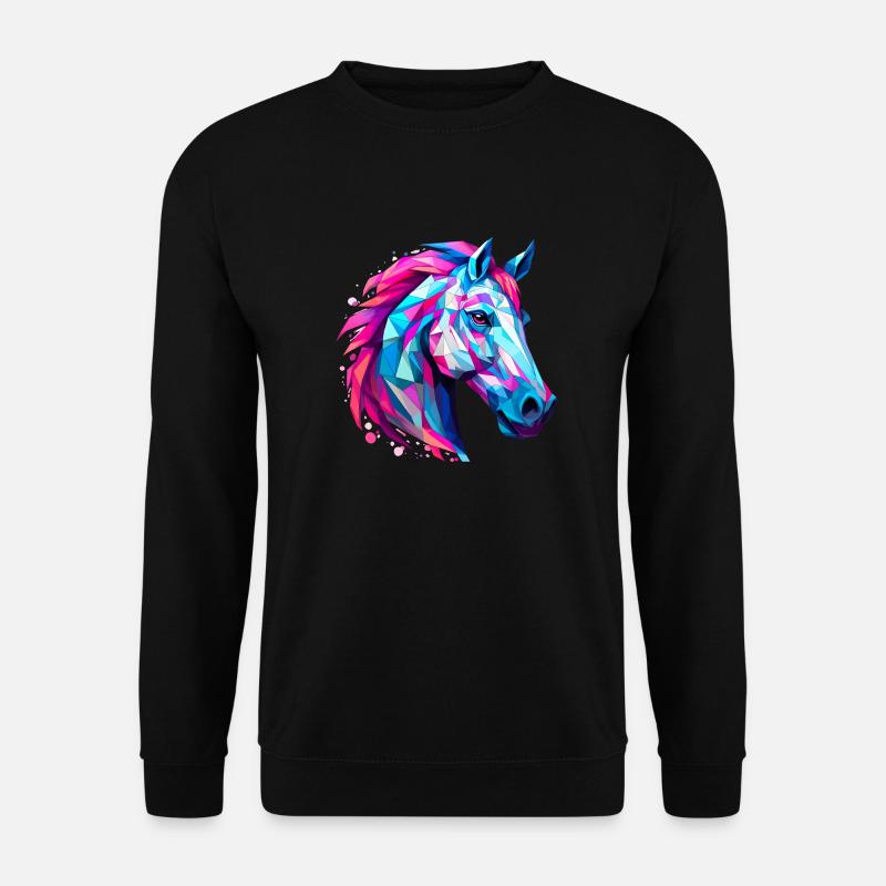 Pferdekopf - Unisex Pullover - Schwarz