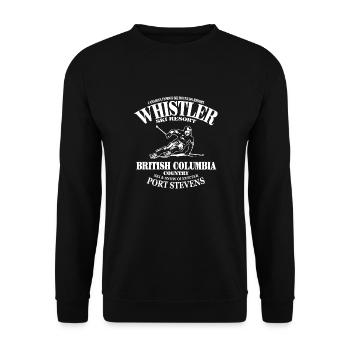 Alpine Ski - Kanada - Unisex Pullover - Schwarz - Vorne - Alina (178cm) & Michal (187cm)
