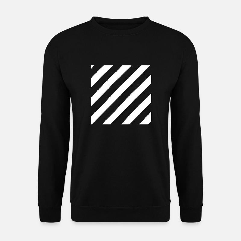 White lines - Unisex Sweatshirt - black