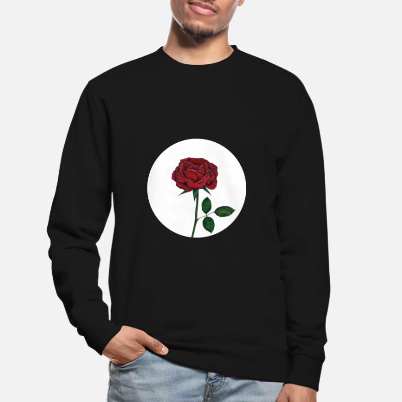 Rose fleurs roses fleurs tropicales Sweat-shirt Unisexe