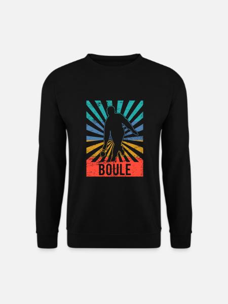 Boule Pétanque Sport Geschenk - Unisex Pullover - Schwarz