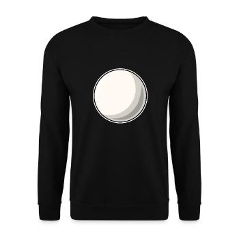Billiards white billiard ball - Unisex Sweatshirt - black - Front - Alina (178cm) & Michal (187cm)