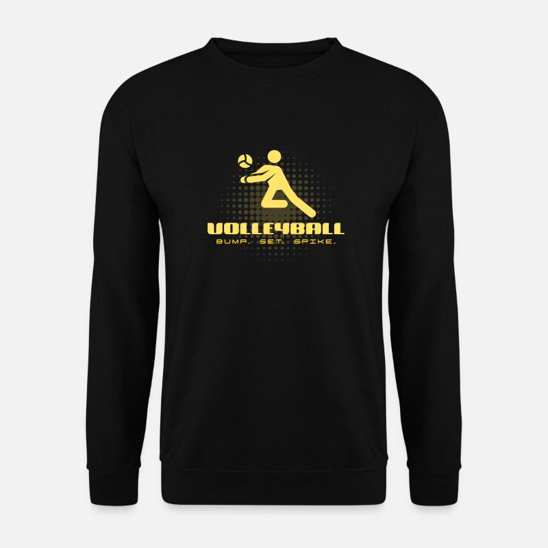 Volleyball baggern Logo - Unisex Pullover - Schwarz