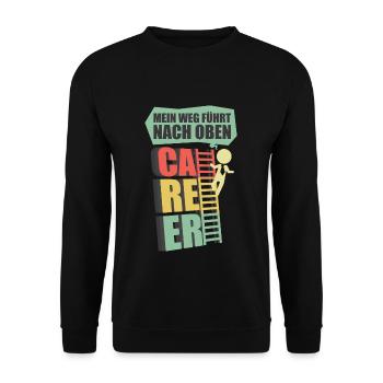 Beruf Geschenk Job - Unisex Pullover - Schwarz - Vorne - Alina (178cm) & Michal (187cm)
