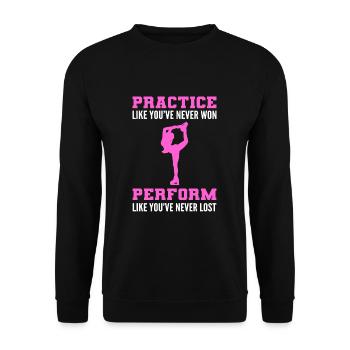 Patinage sur glace Patinage sur glace Patinage sur glace - Sweat-shirt Unisexe - noir - Devant - Alina (178cm) & Michal (187cm)
