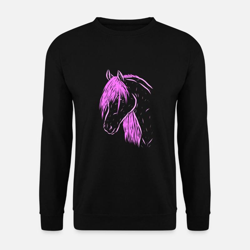 cheval - Sweat-shirt Unisexe - noir