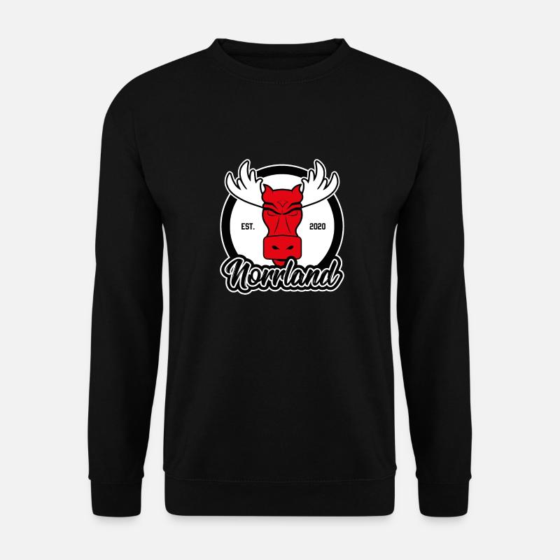 Norrland Elch - Unisex Pullover - Schwarz