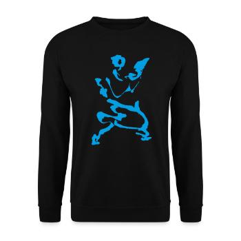 Taichi - Unisex Pullover - Schwarz - Vorne - Alina (178cm) & Michal (187cm)