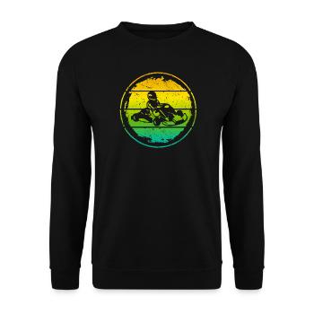 Go Kart Gokart Motorsport Go-Kart Kart Driver - Unisex Sweatshirt - black - Front - Alina (178cm) & Michal (187cm)