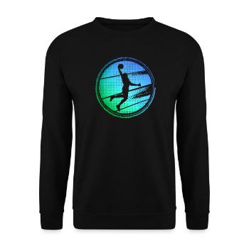 Basketball Players Young Basketball Players - Unisex Sweatshirt - black - Front - Alina (178cm) & Michal (187cm)